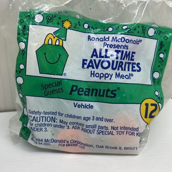 Vintage McDonald's Peanuts Happy Meal Toys 3 NIP & 5 Used Lucy Snoopy  1989 1994 - Picture 7 of 16